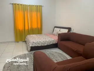  2 للايجار بعجمان استوديو مفروش قريب من جسر غلفا وشارع خليفه