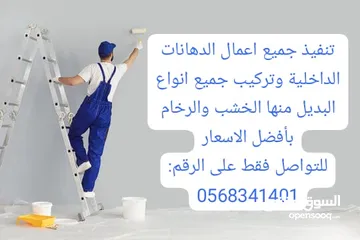  1 اعمال طلاء داخلي تركيب جميع انواع البديل