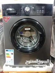  5 غسالة ناشونال حجم 8 كيلو لون سلفر مميز كفالة 3 سنوات 16 برنامج