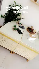  2 طاولة وسطية وطاولتين حجم صغير