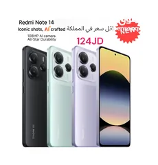  1 Redmi Note 14 الاصدار الاحدث من شاومي ريدمي نوت كفالة وكيل رسمي bci note14 1 4