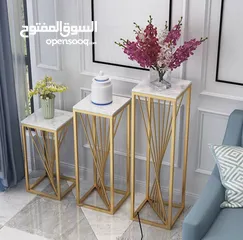  1 لأول مرّة في فلسطين الفخامة لبيتك بس من عندنا  طقم 3 طاولات ديكور فخمة بتصميم عصري