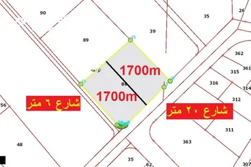  7 مادبا الفيصلية القويجية قطعة ارض زراعية مميزة  ومنطقة هادئه على شارعين  3400 متر