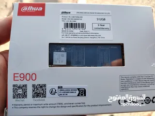  4 SSD Nvme M.2900 512Gb ذاكرة تخزين بسعه   ذاكره تخزين داخليه 512gb للكمبيوتر جديده بالكرتونه