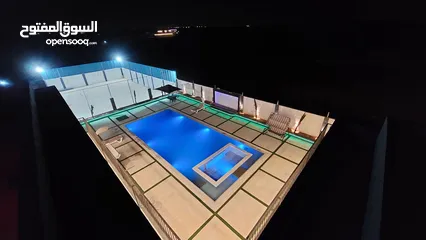  17 مزرعه في طريق المطار للايجار اليومي