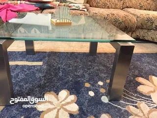  14 طاوله وسط زجاج( سكريت 10ملم )  وستنالس  دنماركيه