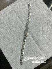  20 اسوارة فضة رجالي عيار 925 إيطالي حجم كبير وزن 11.84 جرام
