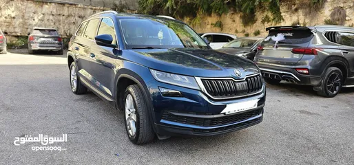  6 سكودا كوديك 2019 فل ابشن بحالة الوكالة دهان الشركة فل الفل سقف بانوراما رنجات اصلية