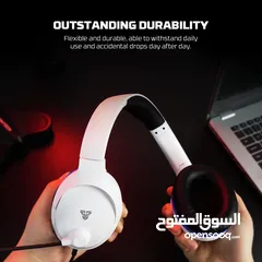  7 FANTECH MH89 VALOR II Multi-Platform Gaming Headset سماعة فانتيك ابيض واسود