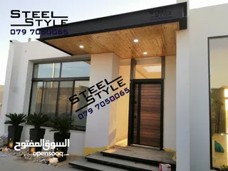  16 حداد Steel Structure ابواب محلات باب محل اعمال الحدادة والديكور مظلات برقولا Steel Structure