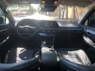  15 هيونداي سوناتا هايبرد 2020 فحص كامل ممشى قليل بحالة الوكالة للبيع بسعر مغري