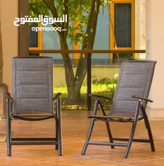 1 كرسي الأسترخاء الفاخر الطبي القابل للطي مصنوع من هيكل معدني قوي ومتين مقاوم للصدأ