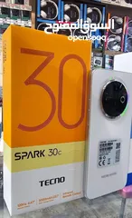  18 جهاز جديد بالكرتونة Spark 30c رام 8 و 12 و 16 جيجا 128 و 256 مكفول سنة متوفر توصيل