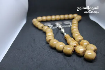  11 مسبحه فاتوران عدد 33 خرزة لون بني محروق من أجمل الألوان لون خشبي مميز