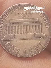  11 سنت امريكي نادر جداً خطأ صك مضاعف التاريخ و الاحرف نادر جداً