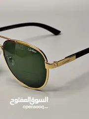  3 كارتير بمواصفات عالية جداً أعلى كواليتي   عدسة زجاج لون زيتوني مميز جداً  العدسة UV حماية من الإشعاع