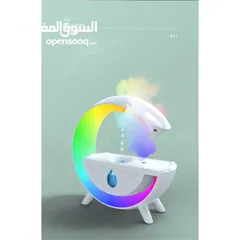  2 سماعة ومرطب مبخره وإضاءة جميلة