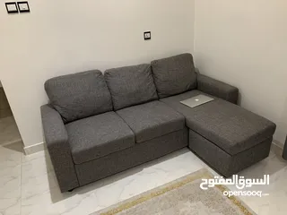  1 كنبة للبيع  L shape sofa for sale