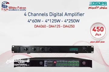  1 مكبر صوت رقمي 4*60 واط 4 قنوات DA4060