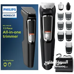  1 ماكنة حلاقه شحن من فيليبس مواصفات ممتازه Philips Multi Groomer Trimmer Series 3000-13 Piece