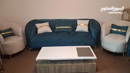  3 طقم كنب استعمال بسيط