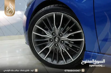 16 هونداي افانتي رياضية  تيربو 2018 فحص كامل بدون ملاحظات اعلى صنف مع فتحه