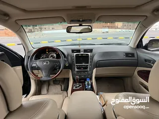  8 لكزس GS460  خليجي اسود اللون ملكي 2009