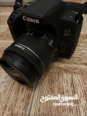  1 Canon EOS 800D w/ Kit Lens, 50mm f/1.8 Lens, Tripod, Battery & Charger, Laptop Cable, Backpack