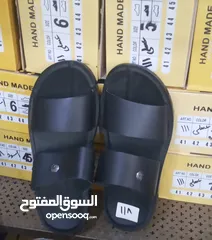  4 بالعقبة خصم 50٪ علي الشبشب الرجالي الجلد الطبيعي المصري (شكل /لون)