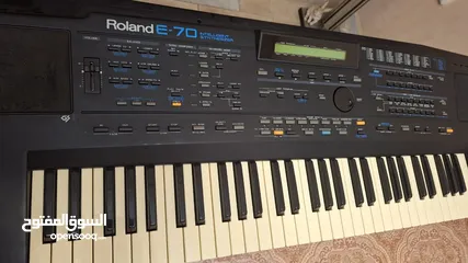  4 رولاند  اورج اورغ اورك اورق  بيانو  ROLAND  E-70 مسنعمل بحال الجديد