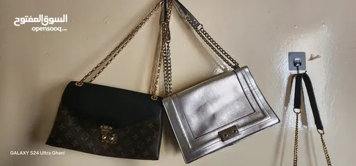  1 used lv bag and nine west bag