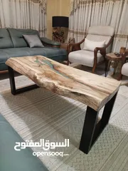  5 مشغولات خشبية يدوية (ترابيزات..تيبل لامب).... hand made