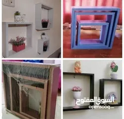  9 رفوف ديكورات طقم ثلاث قطع فقط5