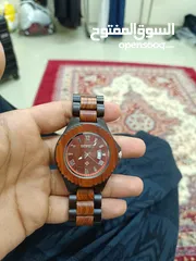  2 wood watch BEWELL new condition