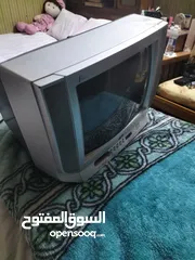  2 تلفزيون JVC 14 بوصه حالته جيده