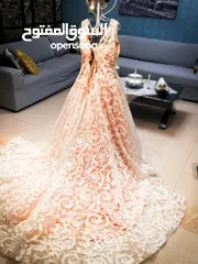  2 فستان شبكة العروس للبيع مع الباقه