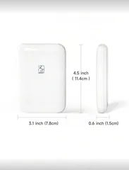  4 طابعة الصور الفورية MT53 + حزمة ورق (80 صورة لاصقة)