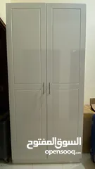  1 2-Door wooden wardrobe in very good condition