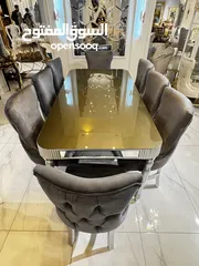  15 طاولات سفره فخمه مميزه مصنوعه من خشب زان والاتيه كفاله 3 سنوات