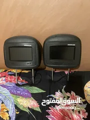  2 شاشة ركاي جلد اسود