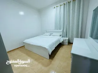  7 للإيجار الشهري شقة مفروشة بأناقة غرفتين وصالة في عجمان منطقة المويهات