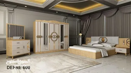  4 غرف نوم تركي 7 قطع مميزه شامل تركيب ودوشق مجاني