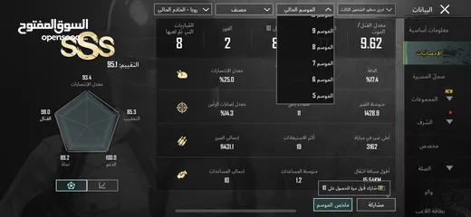  5 حساب ببجي موبايل للبيع في الاردن