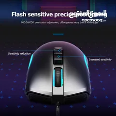  1 ماوس جيمنج mouse AOC GM100 GAMING MOUSE من اه او سي    2400 دب اي