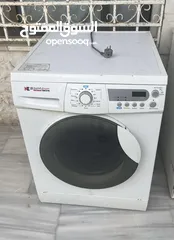  1 غسالة مع حماصة (نشافة) 7kg للبيع national electric ،الحالة جيد جدا