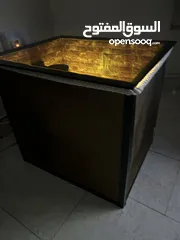  1 3D tunnel table طاوله خشبيه جديده على شكل 3d