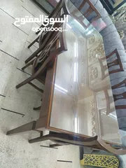  4 طاولة سفرة زان مع 6 كراسي جديدة