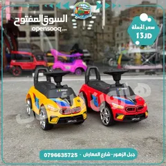  1 سيارة دفع قدم مع موسيقى نخب اول تناسب من عمر 1 الي 4 حسب حجم الطفل