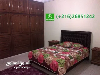  1 منزل مفروش و نظيف للكراء بالعوينة