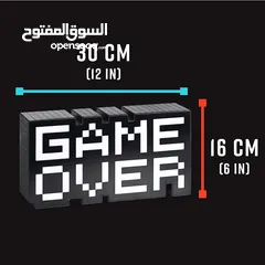  3 زينة غرف اللعاب GAME OVER LIGHT